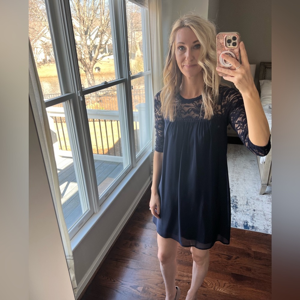 Alya Navy cocktail dress